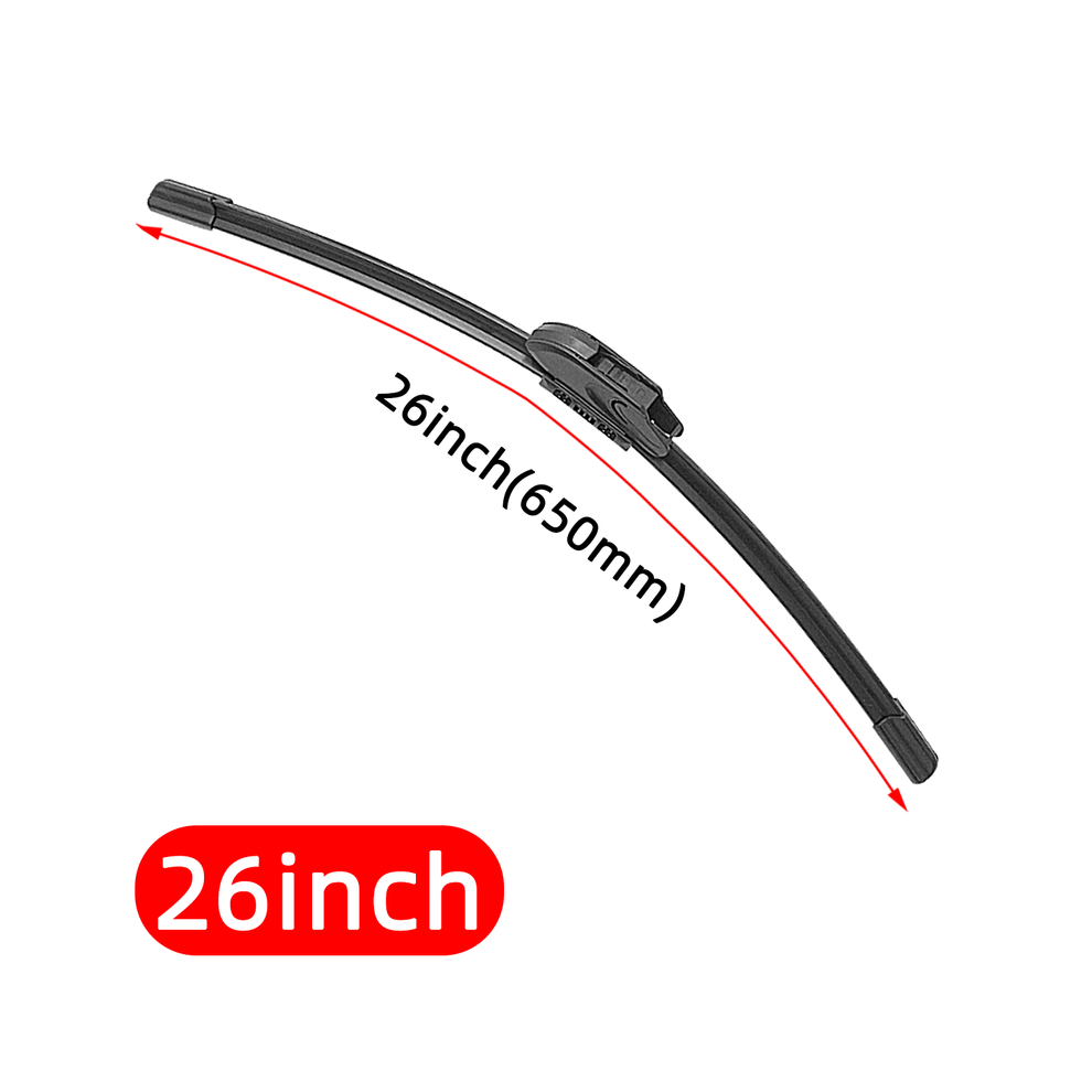 (26Inch) Car J/U Hook Car Wiper Blades Windscreen Wiper Automobile Windshield Wiper Soft Rubber 9008532320642