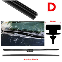 (D-10mm wide, 28Inches 700mm) All Type Car Wiper Rubber Refill Blade Soft Insert Strip For BMW Mercedes Benz Windshield Wiper Replacement