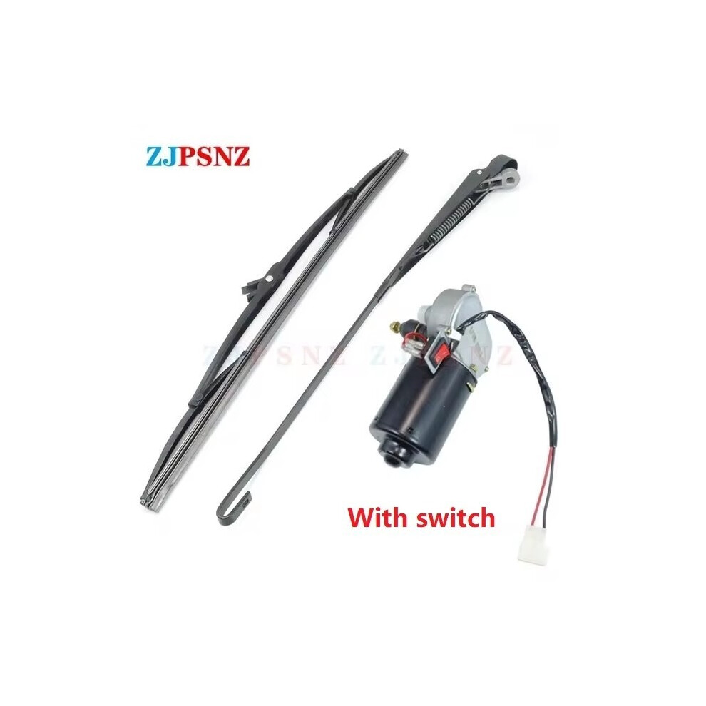 (With Switch 1Set, 48V 60V) Wiper Blades Electric Boneless Wiper Motor Electric Wiper Motor With Switch Electric-Bike Tricycle Wiper 9008532305106
