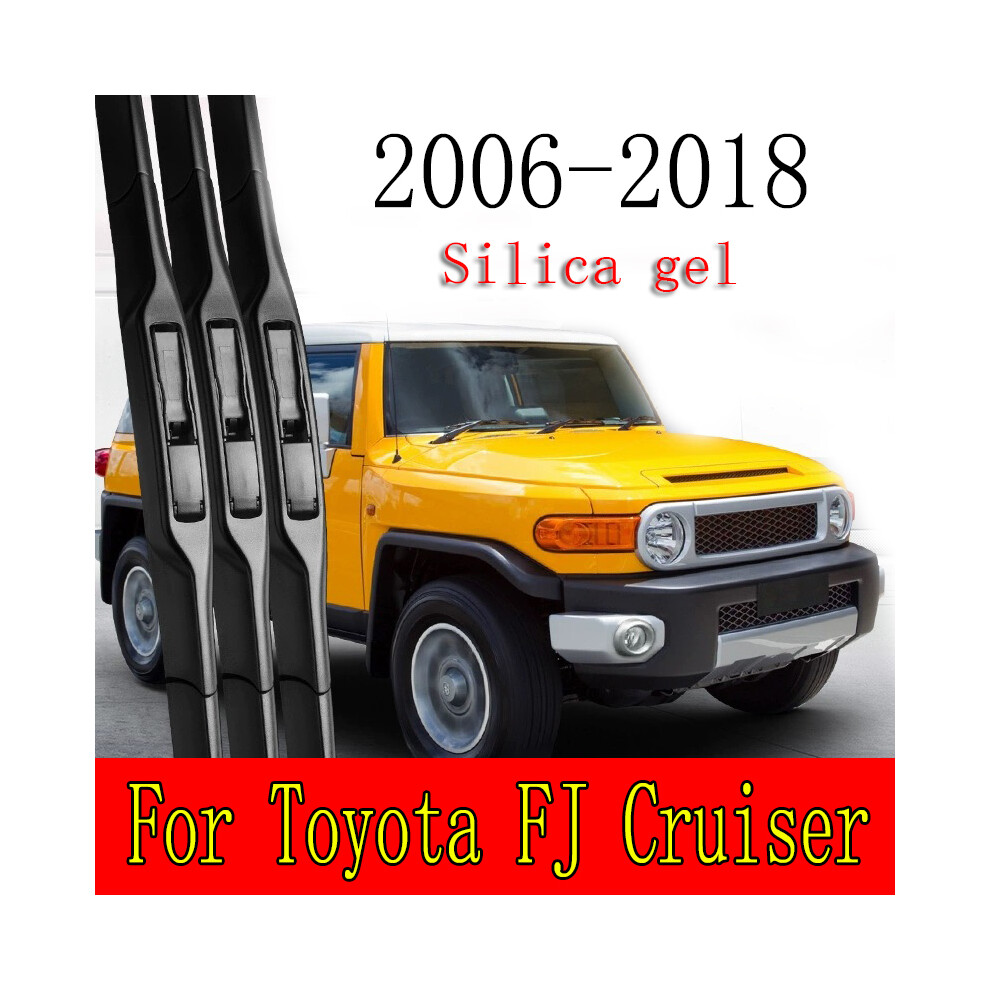 (FJ Cruiser) Wiper 3Pcs Front Wiper Blades Set   Windshield Windscreen Window Rain Brushes For Toyota FJ Cruiser-image-OPC-PGJQJSY-NEW