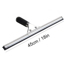 (45cm) 6in 10in 14in 18in Shower Squeegee Stainless Steel Window Squeegee Shower Cleaner with Replaceable Wiper