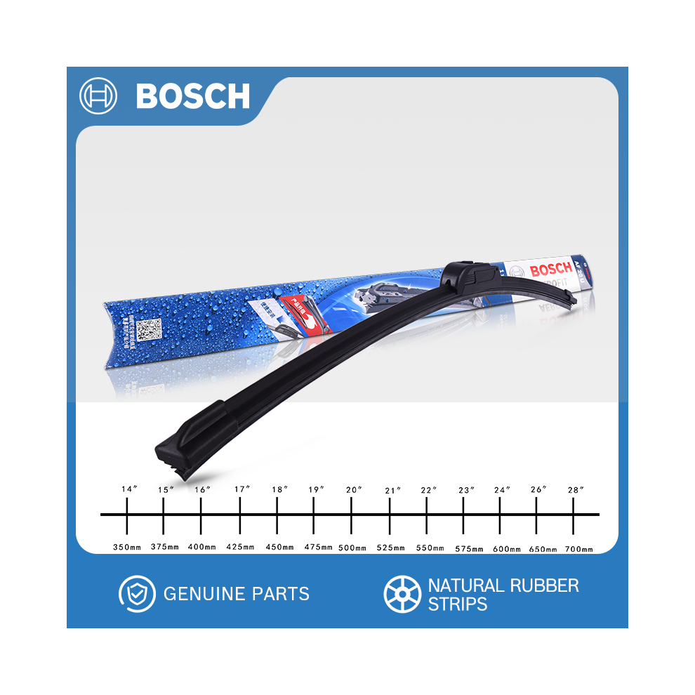 (450mm 18inch 1pcs) Car Wiper Blades J Hook Windscreen Wiper Automobile Windshield Wiper Soft Rubber-image-OPC-PGJQK2G-NEW