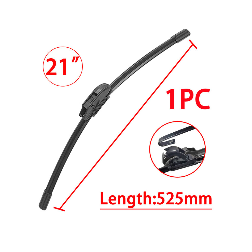 (21inch (525mm)) Upgraded Universal J/U-Shaped Frameless Wiper For Car Windshield Wipers  Using High-Quality Rubber Sheets-image-OPC-PGJQK5Z-NEW