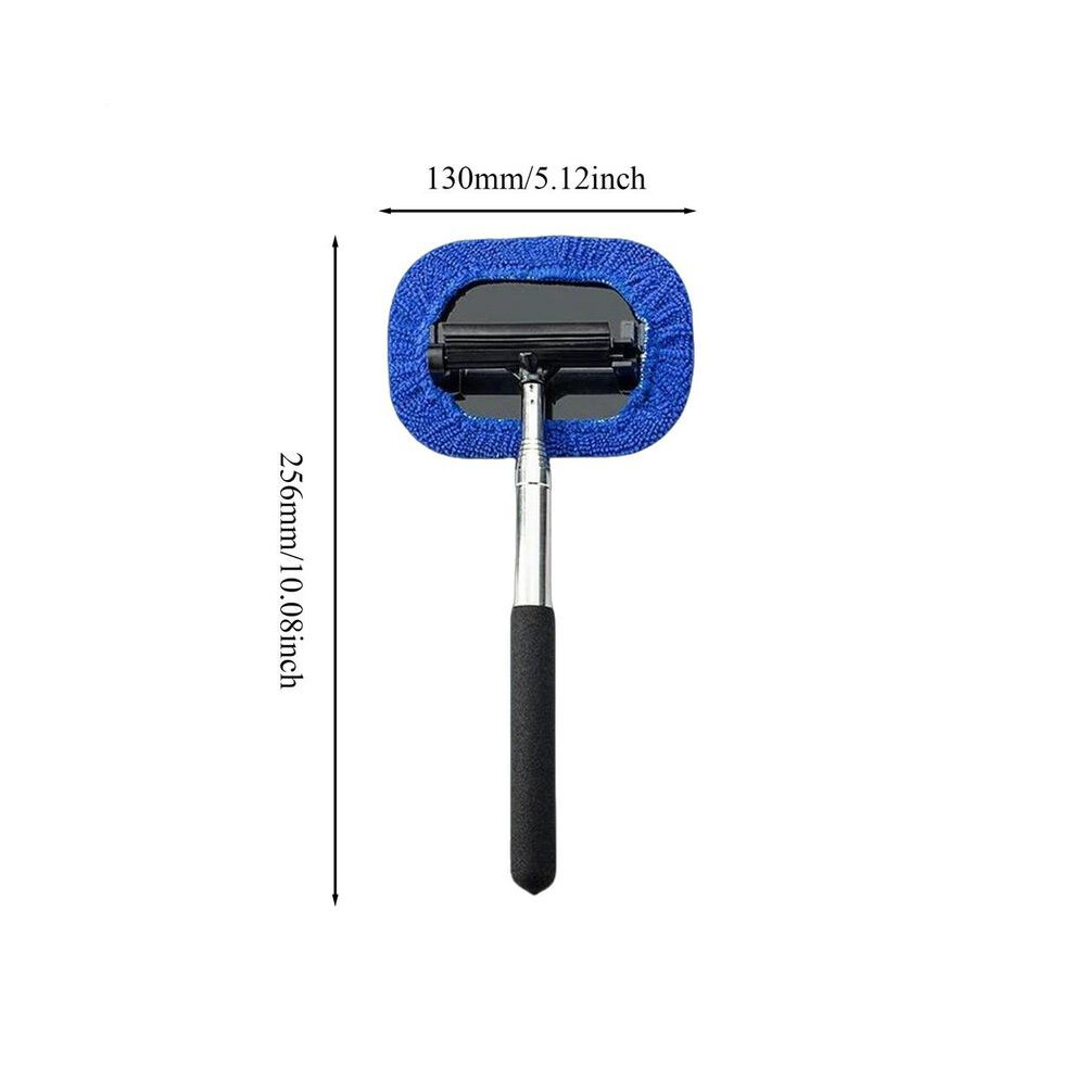 (Blue) Car Mirrors Wiper Rearview Mirrors Wiper Window Cleaner Retractable Window Squeegee Car Window Wiper Blue 9008532322639