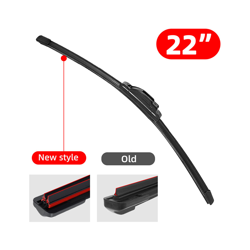(22inch (550mm)) General J/U-shaped automotive double rubber strip wiper blade-image-OPC-PGJQK9P-NEW