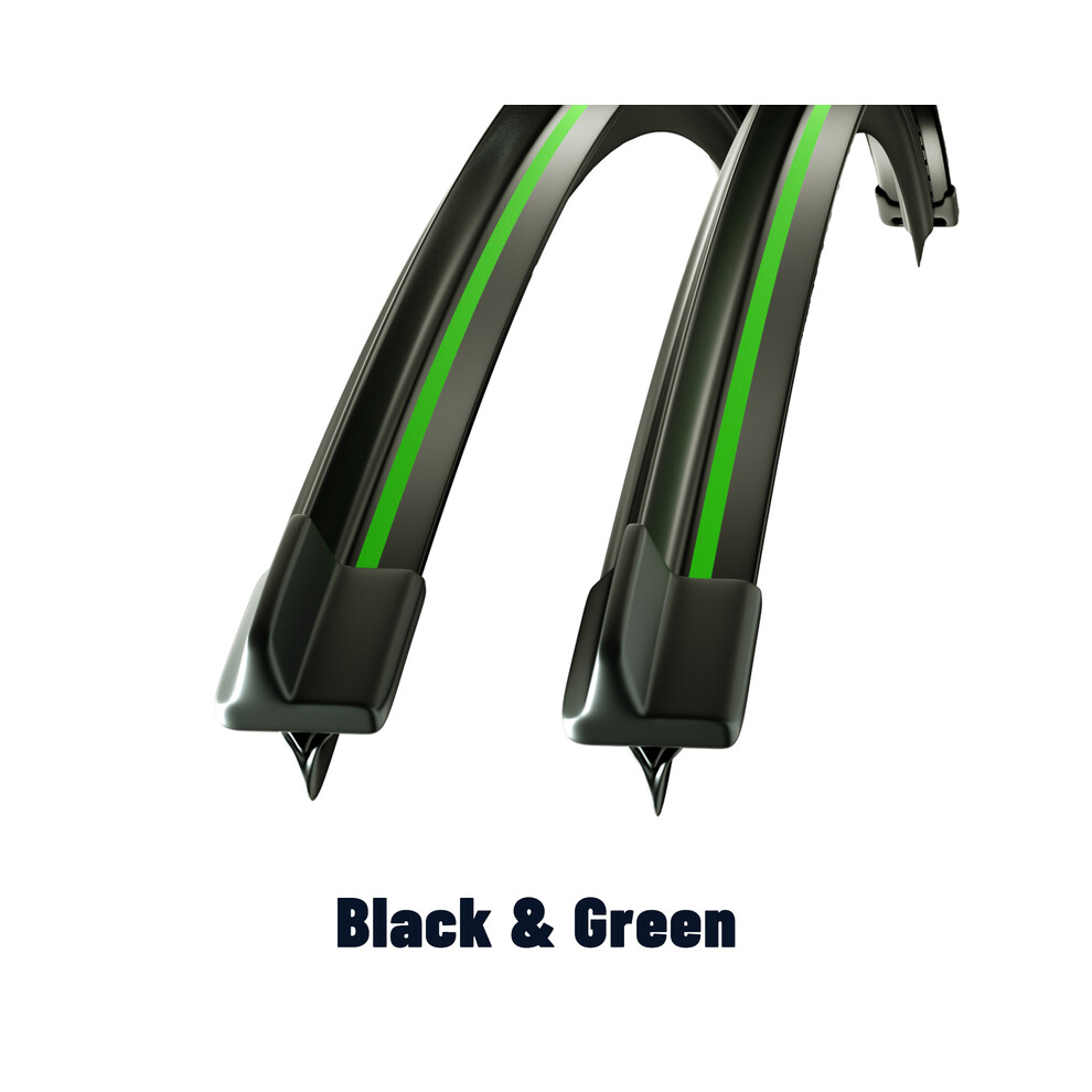 (-, A4 B8 B9 2008-2023) Wiper Front Wiper Blades For Audi A4 B8 B9 Allroad 2008-2023 2017 2016 2015 2014 2013 Windshield Windscreen Black/Green 9008532314221