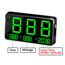 (C80 GPS Speedometer) Popular GPS Speedometer Odometer Car Digital Speed Display MPH Over Speed Alarm Clock For All Vehicles
