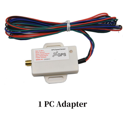 (1pc adpter) Universal GPS Speed Sensor Mini Speedometer Sensor Adapter Kit with GPS Antenna Speedometer Gauge Signal