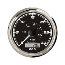 (30Knots BS) New KUS 85mm Waterproof GPS Speedometers with GPS Antenna for Auto Boat Red Yellow Backlight Available