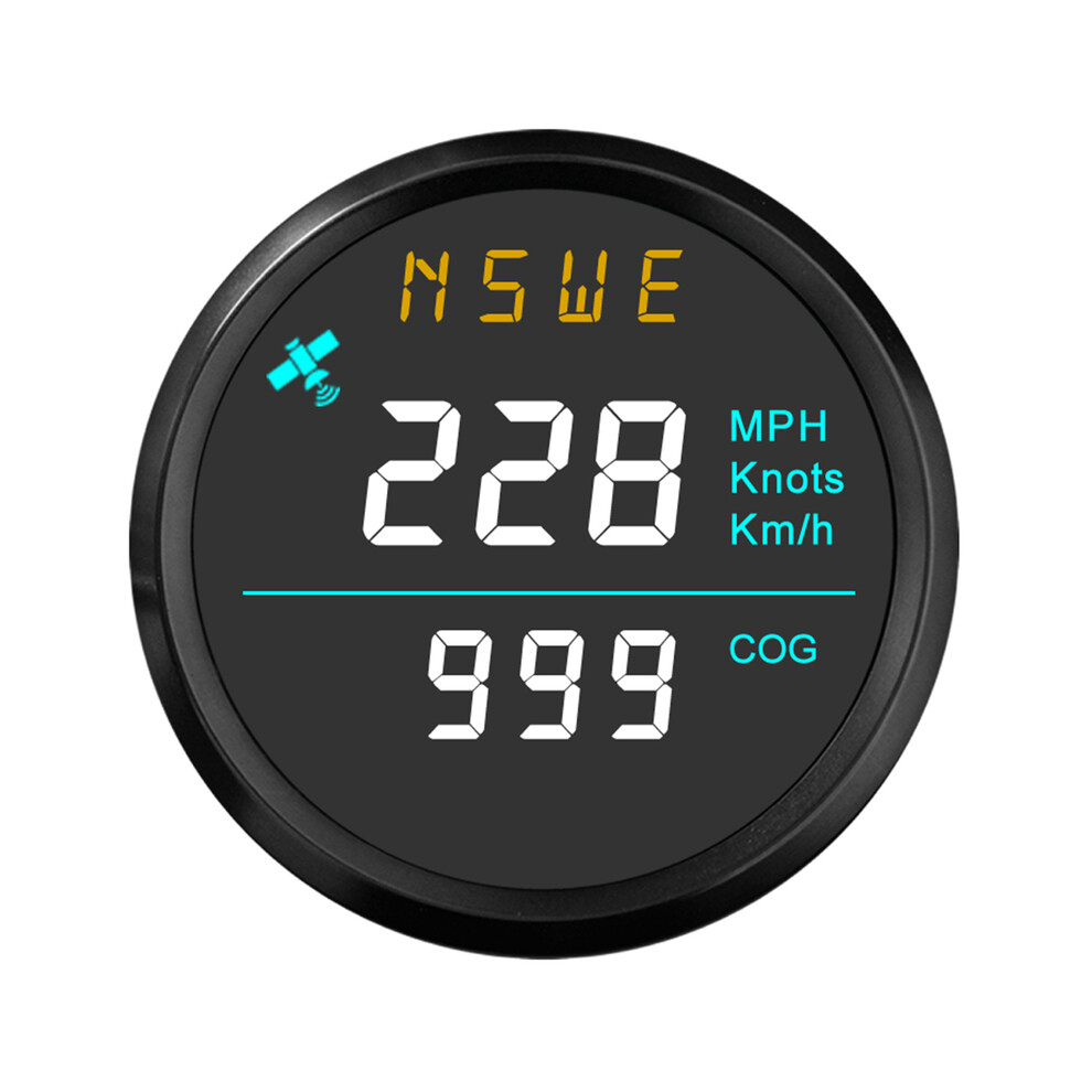( Bn) Marine 52Mm Gps Speedometer With Compass For Ship Boats Yacht Universal 12V 24V Without Odometer White 9008532327528