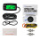 (black) Digital Tachometer Tach Hour Meter Resettable Thermometer Temp Meter Motorcycle Meter Inductive  for 5