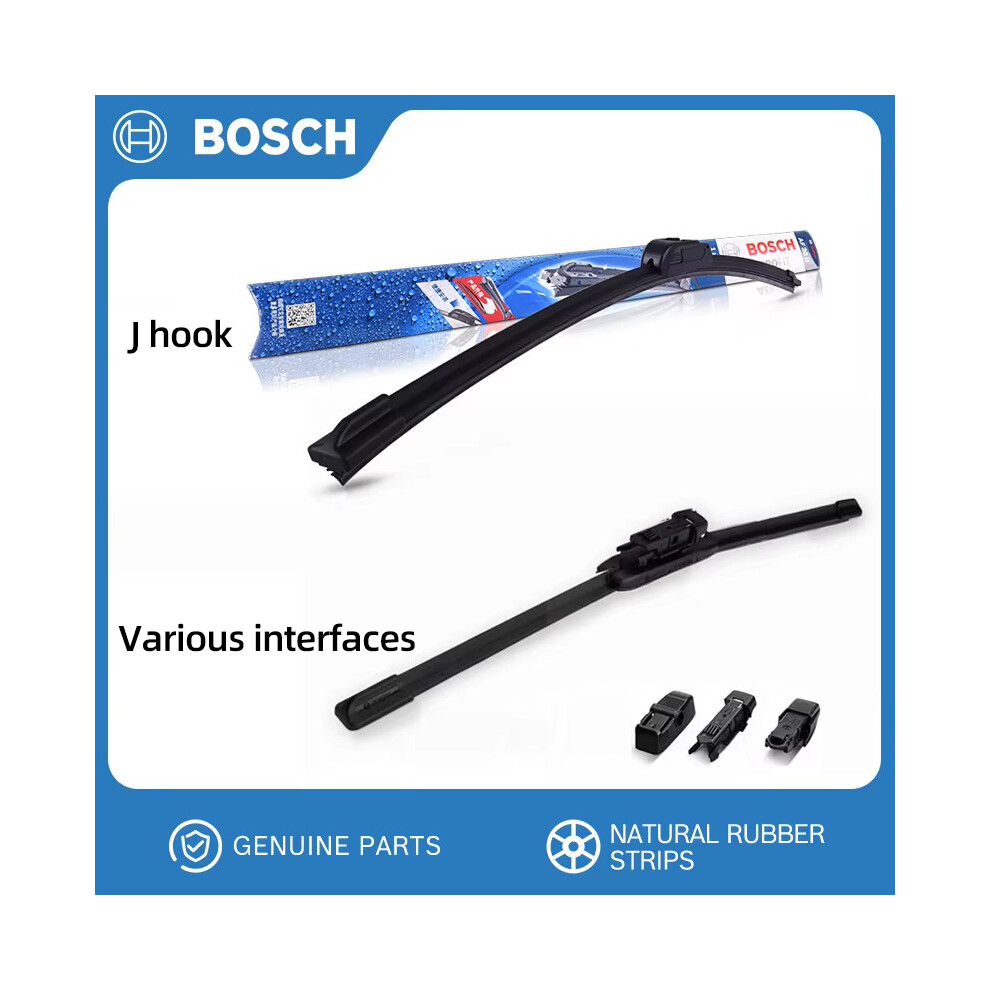 (375mm 15inch 1pcs, Universal) Car Windshield Wiper Blades U-shaped J hook Various interfaces Soft Rubber Car Wipers-image-OPC-PGJQM8W-NEW