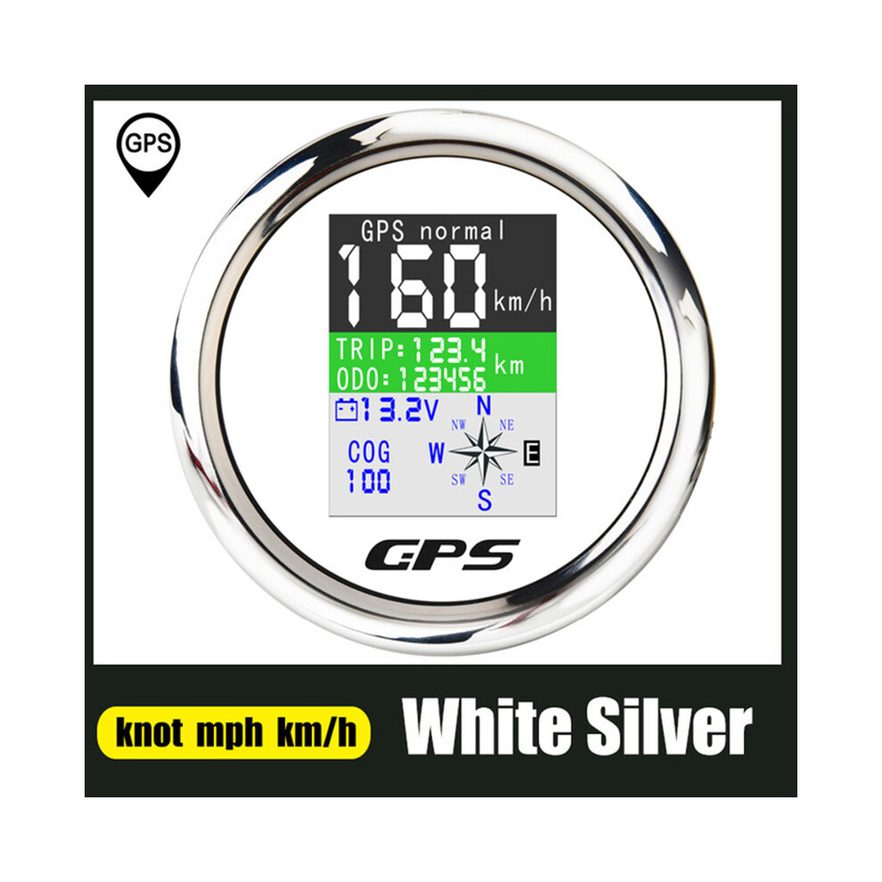 (Ws) 85Mm Gps Speedometer Odometer Adjustable Trip Odo Cog Voltmeter Tft Screen Speed Gauges For Motor Yacht 9008532329683