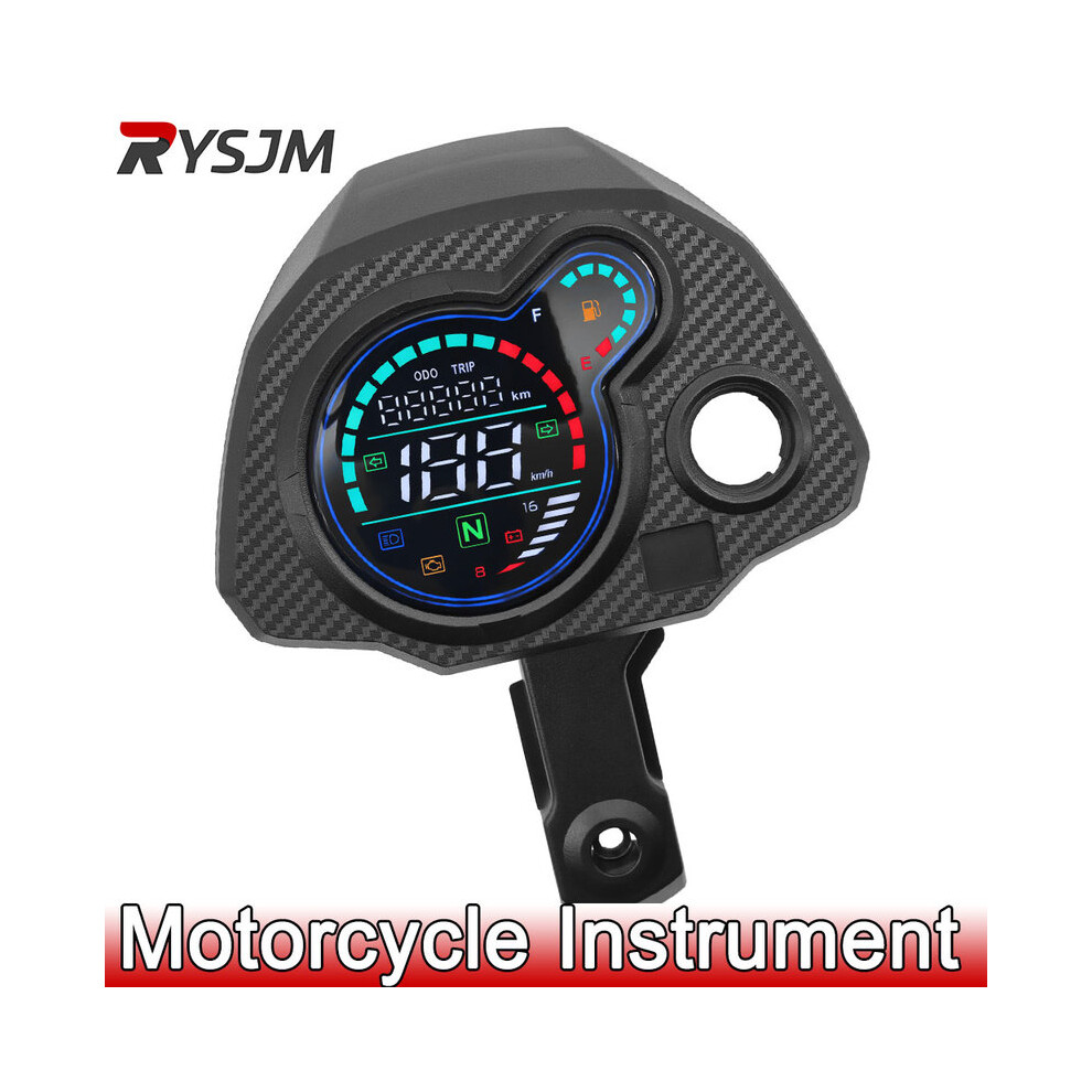 Digital Meter Motorcycle Tachometer Digital Speedometer Trip Odo Kmh Lcd Odometer Voltmeter Oil Level 9008532329690