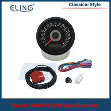 (160M-BN-classical) ELING Waterproof GPS Speedometer Car Motorcycle 85mm Adjustable Total Mileage with Red Yellow Backlight
