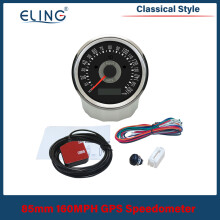 (160M-BS-classical) ELING Waterproof GPS Speedometer Car Motorcycle 85mm Adjustable Total Mileage with Red Yellow Backlight