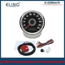 (220K-BS-classical) ELING Waterproof GPS Speedometer Car Motorcycle 85mm Adjustable Total Mileage with Red Yellow Backlight