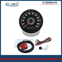(220K-BN-classical) ELING Waterproof GPS Speedometer Car Motorcycle 85mm Adjustable Total Mileage with Red Yellow Backlight