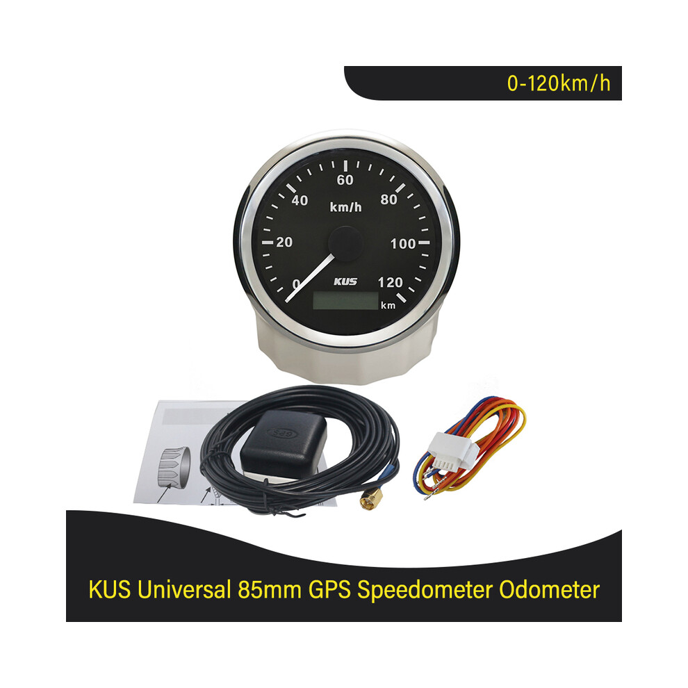 (120Kbs) New Kus 85Mm Gps Speedometer Speed Gauge Odometer Atv Utv Motorcycle Marine Boat Buggy Golf Go Cart 9008532333352