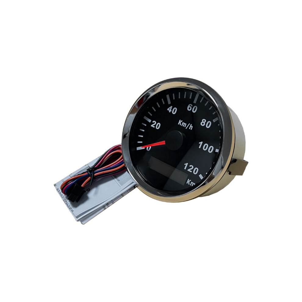 (120Km-Bs) Rhaxel 85Mm Speedometer Odometer Speedo Gauge For Car Truck Motor Auto With Backlight 12V 24V (Pulse 9008532338838
