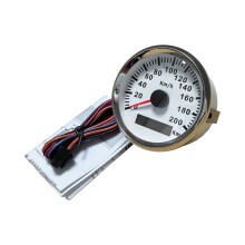 (200km-WS) RHAXEL 85mm Speedometer Odometer Speedo Gauge for Car Truck Motor Auto with Backlight 12V 24V (Pulse