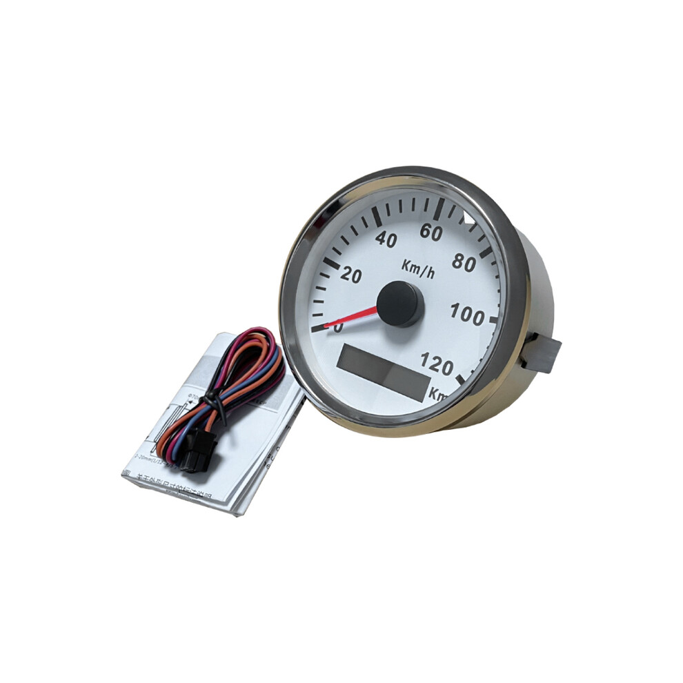 (120Km-Ws) Rhaxel 85Mm Speedometer Odometer Speedo Gauge For Car Truck Motor Auto With Backlight 12V 24V (Pulse 9008532323834