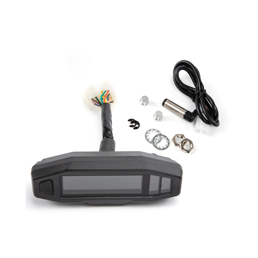 (With Sensor) Mini Universal Rpm Motorcycle Meter Speedometer Digital Odometer Electric Injection Carburetor Instrument 9008532327580