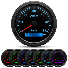 (0-60KMH-BN) 85MM Universal GPS Speedometer Gauge For Car Marine Boat 200 Kmh Speed Gauge Meter With GPS Antenna