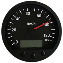 (BN) Newest Universal 140mm Diameter Truck Speedometer Odometer 0-125km/h With Backlight 9-36V