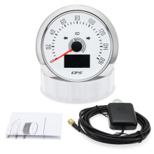 (160 MPH WS) 85MM Digital GPS Speedometer Speed Meter With GPS Antenna For Car Marine Boat 7 Color Backlight Speed
