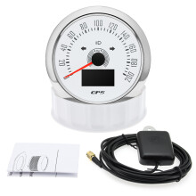 (200 KMH WS) 85MM Digital GPS Speedometer Speed Meter With GPS Antenna For Car Marine Boat 7 Color Backlight Speed