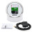 (White Silver) 6 in 1 Multi-functional 85MM GPS Speedometer+Fuel Level+Water Temp+Oil Press+Volt+Tachometer Temperarure 1