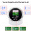 (White Silver) 6 in 1 Multi-functional 85MM GPS Speedometer+Fuel Level+Water Temp+Oil Press+Volt+Tachometer Temperarure 6
