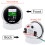 (Black SIlver) 6 in 1 Multi-functional 85MM GPS Speedometer+Fuel Level+Water Temp+Oil Press+Volt+Tachometer Temperarure 5