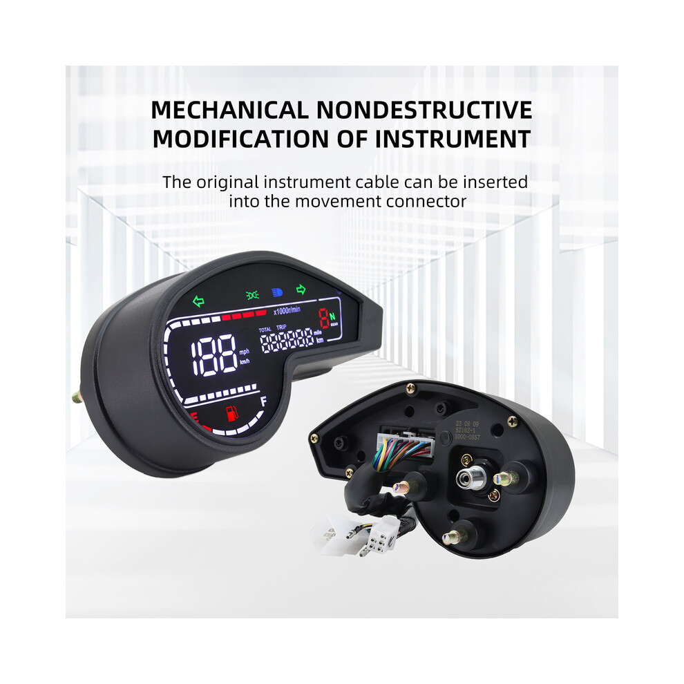 2025 Motorcycle Led Speedometer Odometer 12V Rpm Digital Led Tachometer For Honda Nxr150 Nxr125 Bros 9008532328198