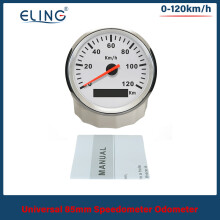 (120K WS) Universal 85mm Speedometer Odometer Speedometer for Car Truck Boat with Backlight 12V 24V (Pulse Signal)