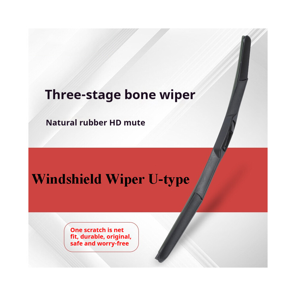 (16 inch (40cm), Right Hand Drive-RHD) New Car Windshield Wiper Blades U-type Universal Soft Rubber Silent Three-Stage Bone Wipers-image-OPC-PGJQN69-NEW