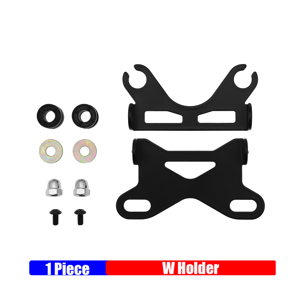 (W Holder) Universal Motorcycle Scooter Instrument Speedometer Mount Odometer Tachometer Fixing Gauge Iron Bracket 9008532328563