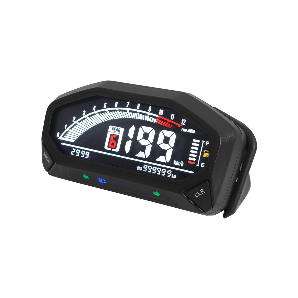 (Only Gauge) 2024 New Led Adjustable Speedometer 10000 Rpm Display Speedometer Odemeter Tachometer Gaugr Moto Dashboard 9008532328839
