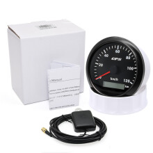(120kmh BN) 85MM GPS Speedometer Gauge 7 Color Light with GPS Antenna Waterproof Motorcycle Boat Car Truck Speed