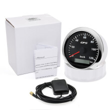(120kmh BS) 85MM GPS Speedometer Gauge 7 Color Light with GPS Antenna Waterproof Motorcycle Boat Car Truck Speed