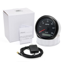 (30kmh BN) 85MM GPS Speedometer Gauge 7 Color Light with GPS Antenna Waterproof Motorcycle Boat Car Truck Speed