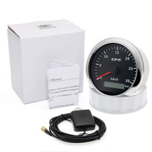 (30kmh BS) 85MM GPS Speedometer Gauge 7 Color Light with GPS Antenna Waterproof Motorcycle Boat Car Truck Speed