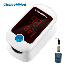 (White) ChoiceMMed Portable Medical Finger Pulse Oximeter Blood Oxygen Saturation Meter Heart Rate SpO2 PR LED