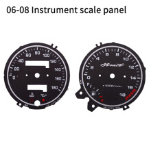 (scale panel 06to08) CVK Instrument Speedometer Face Plate Panel Digital Dial Dashboard For Honda Hornet250 2006 2007 2008