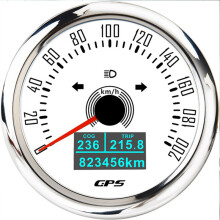 (WS 200kmh) 85mm Boat GPS Speedometer 0-160 MPH 200 KMH Odometer Gauge With Antenna Speed Meter Trip ODO COG Waterproof