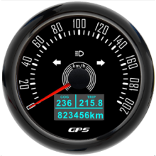 (BN 200kmh) 85mm Boat GPS Speedometer 0-160 MPH 200 KMH Odometer Gauge With Antenna Speed Meter Trip ODO COG Waterproof