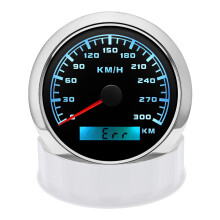 (300KMH BS) 7 Colors Backlight 85mm GPS Speedometer Car Odometer Speed Gauge Waterproof for 9-32V Boat Car Truck