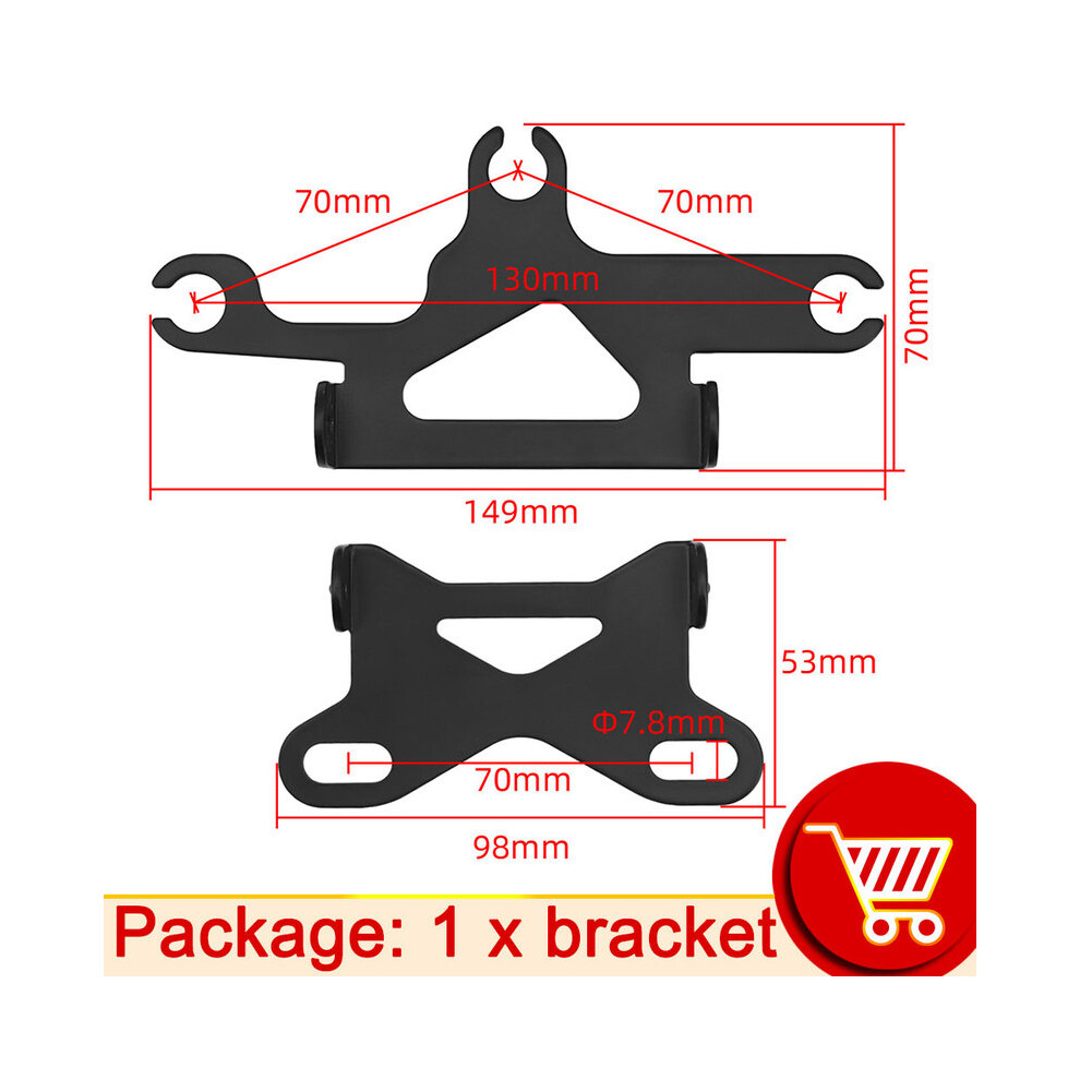 (Only Bracket Jg-009) 1X Universal Bracket Motorcycle Scooter Instrument Bracket Odometer Tachometer Speedometer Mouting Brackets Black 9008532334731