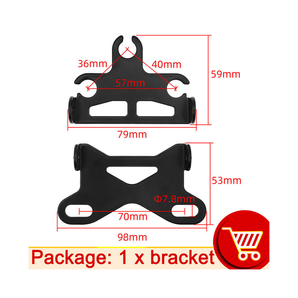 (Only Bracket Jg-001) 1X Universal Bracket Motorcycle Scooter Instrument Bracket Odometer Tachometer Speedometer Mouting Brackets Black 9008532332089